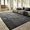Shu Cotton Fleece geometric rug, non-slip washable thick carpet for living room, bedroom, kids room, hotel
